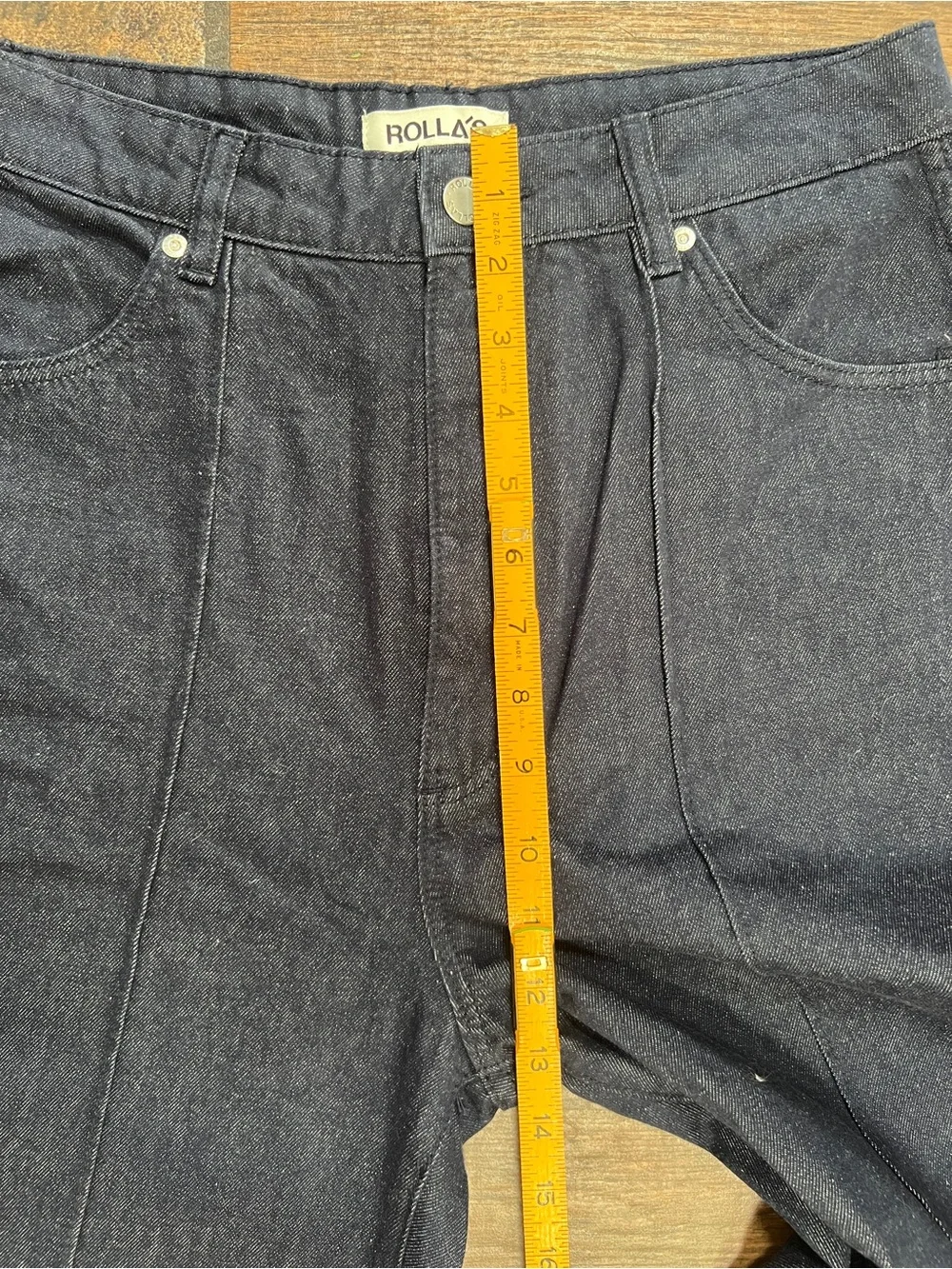 FREE SHIP - ROLLA'S Dark Indigo Studio Flare Jeans - Picture 4 of 8
